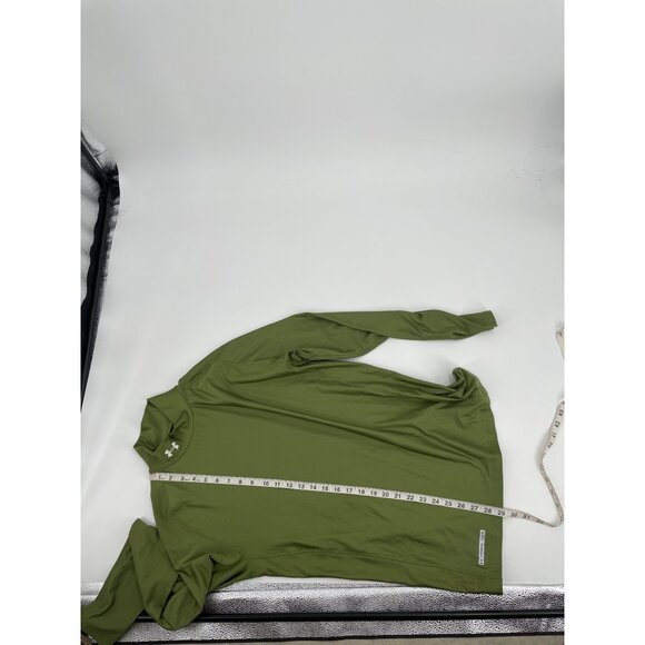 Under Armour Coldgear Compression Womens 2XL Mock Neck Base Layer Green Athletic - Picture 11 of 11